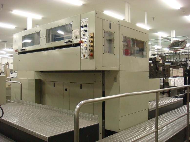 SHM Accutec 1450mm wide cut to register single rotary sheeting machine.  NOW SOLD